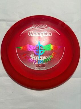 Innova Champion Savant Red Disc with Holographic Team Innova Wing Stamp